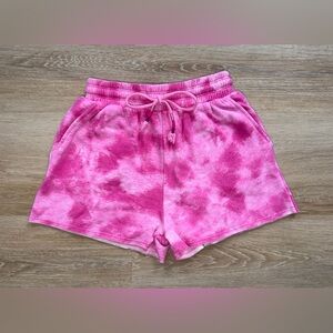 Splendid Girls Pink Tie-Dye Shorts